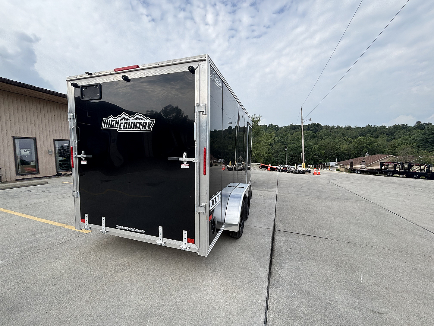 New 2026 High Country Xpress Trailers 7x14 Enclosed Trailer (V-Nose) - Black - w/ Ramp - 7000# GVWR