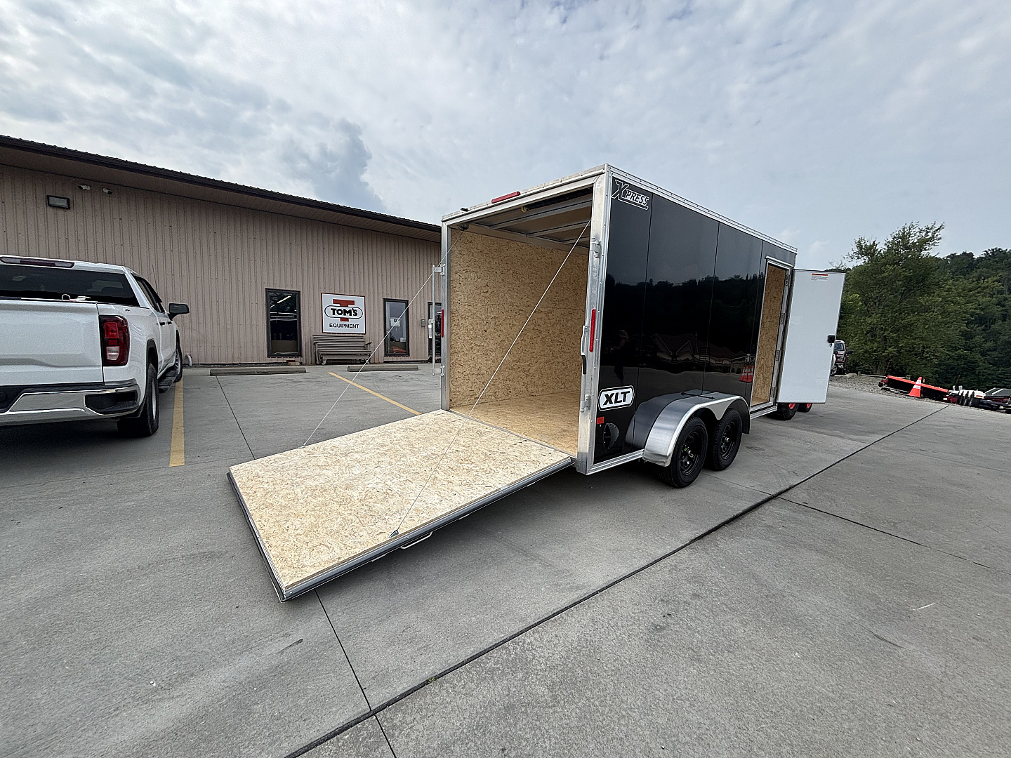 New 2026 High Country Xpress Trailers 7x14 Enclosed Trailer (V-Nose) - Black - w/ Ramp - 7000# GVWR