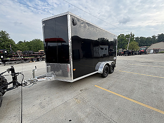 New 2026 High Country Xpress Trailers 7x14 Enclosed Trailer (V-Nose) - Black - w/ Ramp - 7000# GVWR