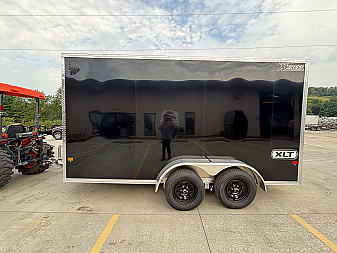 New 2026 High Country Xpress Trailers 7x14 Enclosed Trailer (V-Nose) - Black - w/ Ramp - 7000# GVWR