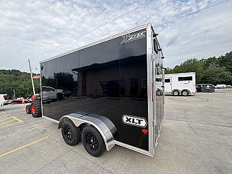 New 2026 High Country Xpress Trailers 7x14 Enclosed Trailer (V-Nose) - Black - w/ Ramp - 7000# GVWR