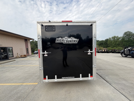 New 2026 (ALL ALUMINUM) High Country Trailers 7x14 Xpress Enclosed Trailer (V-Nose) - Black - w/ Ramp - 7000# GVWR