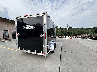 New 2026 High Country Xpress Trailers 7x14 Enclosed Trailer (V-Nose) - Black - w/ Ramp - 7000# GVWR
