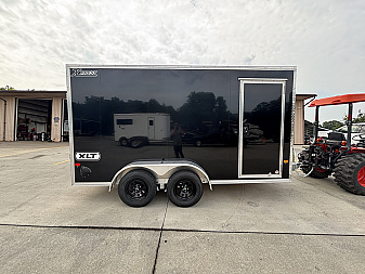 New 2026 High Country Xpress Trailers 7x14 Enclosed Trailer (V-Nose) - Black - w/ Ramp - 7000# GVWR