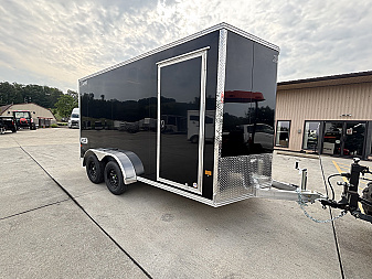 New 2026 High Country Xpress Trailers 7x14 Enclosed Trailer (V-Nose) - Black - w/ Ramp - 7000# GVWR