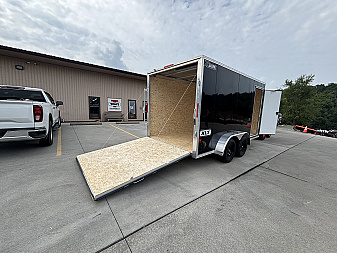 New 2026 High Country Xpress Trailers 7x14 Enclosed Trailer (V-Nose) - Black - w/ Ramp - 7000# GVWR