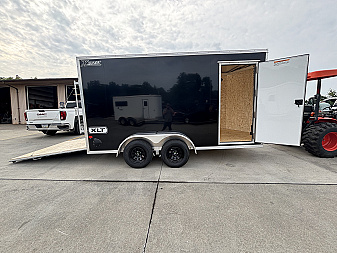 New 2026 High Country Xpress Trailers 7x14 Enclosed Trailer (V-Nose) - Black - w/ Ramp - 7000# GVWR