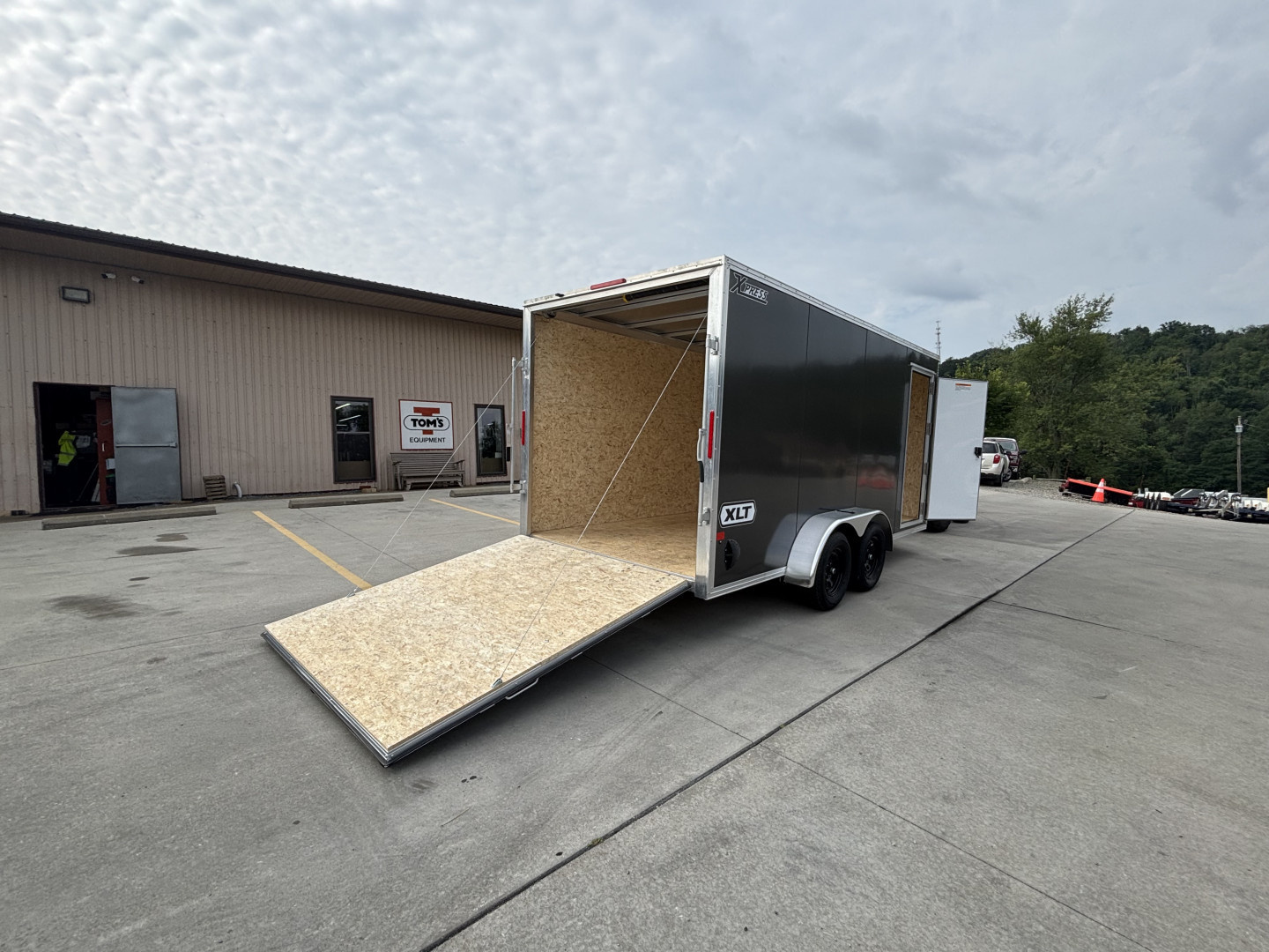 New 2026 High Country Xpress Trailers 7x16 Enclosed Trailer (V-Nose) - Charcoal Gray - w/ Ramp - 7000# GVWR