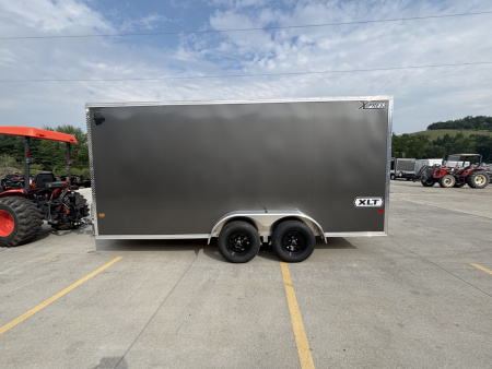 New 2026 High Country Xpress Trailers 7x16 Enclosed Trailer (V-Nose) - Charcoal Gray - w/ Ramp - 7000# GVWR