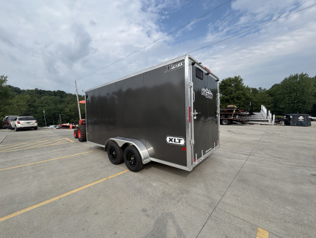 New 2026 High Country Xpress Trailers 7x16 Enclosed Trailer (V-Nose) - Charcoal Gray - w/ Ramp - 7000# GVWR