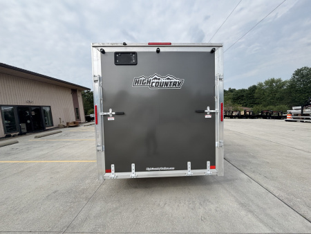 New 2026 High Country Xpress Trailers 7x16 Enclosed Trailer (V-Nose) - Charcoal Gray - w/ Ramp - 7000# GVWR