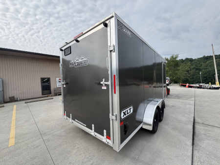 New 2026 High Country Xpress Trailers 7x16 Enclosed Trailer (V-Nose) - Charcoal Gray - w/ Ramp - 7000# GVWR