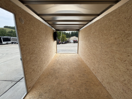 New 2026 High Country Xpress Trailers 7x16 Enclosed Trailer (V-Nose) - Charcoal Gray - w/ Ramp - 7000# GVWR