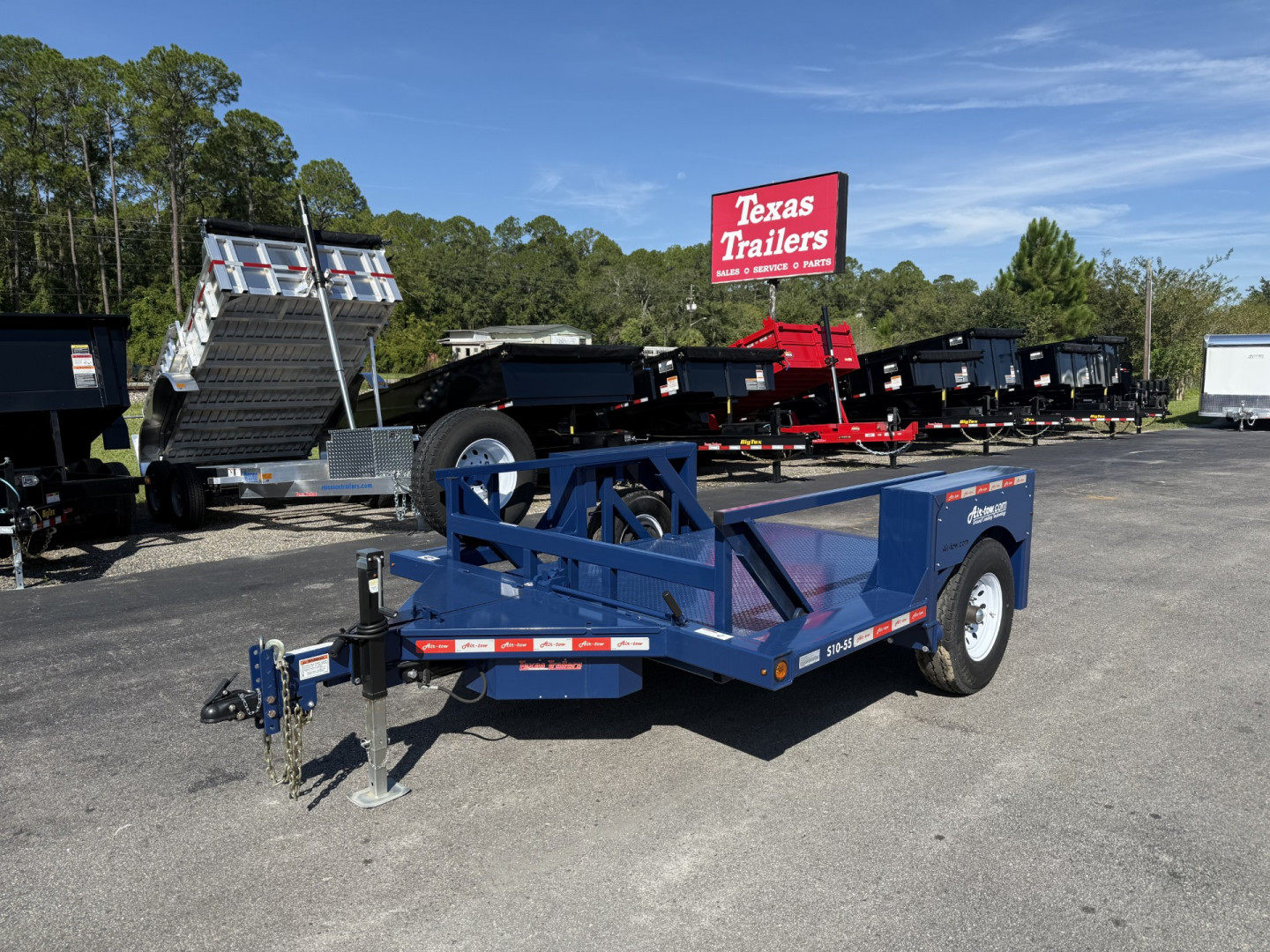 New S10-55 AIR TOW 6'3" X 10' DROP DECK EQUIPMENT TRAILER
