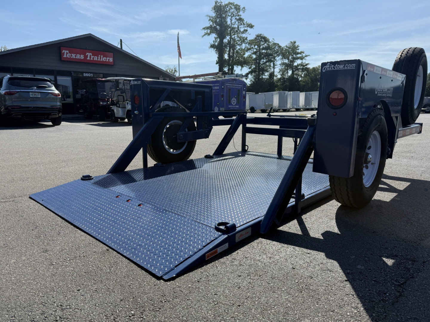 New S10-55 AIR TOW 6'3" X 10' DROP DECK EQUIPMENT TRAILER