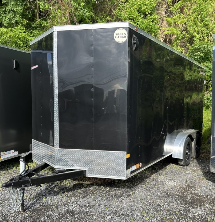 New 2026 Wells Cargo 7X16 ENCLOSED TRAILER W/7FT INT HT