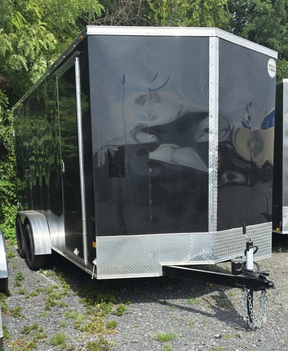 New 2026 Wells Cargo 7X16 ENCLOSED TRAILER W/7FT INT HT