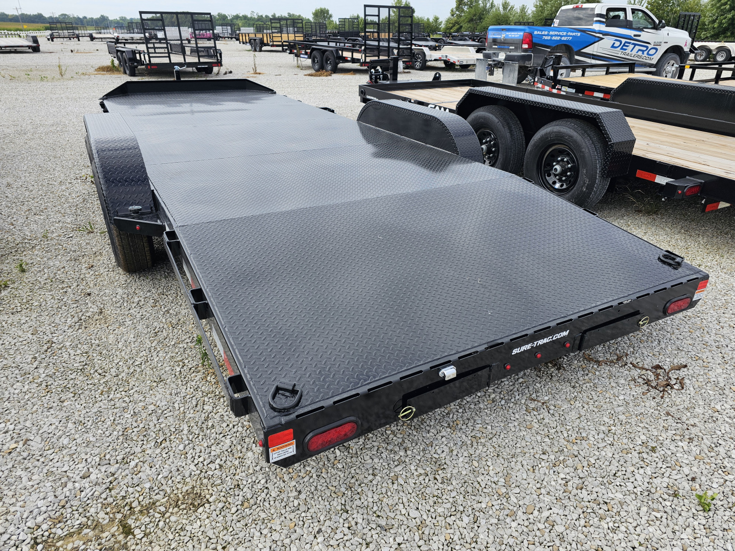New 2026 Sure-Trac 7 x 20 (16+4) 10K Steel Deck Car Hauler