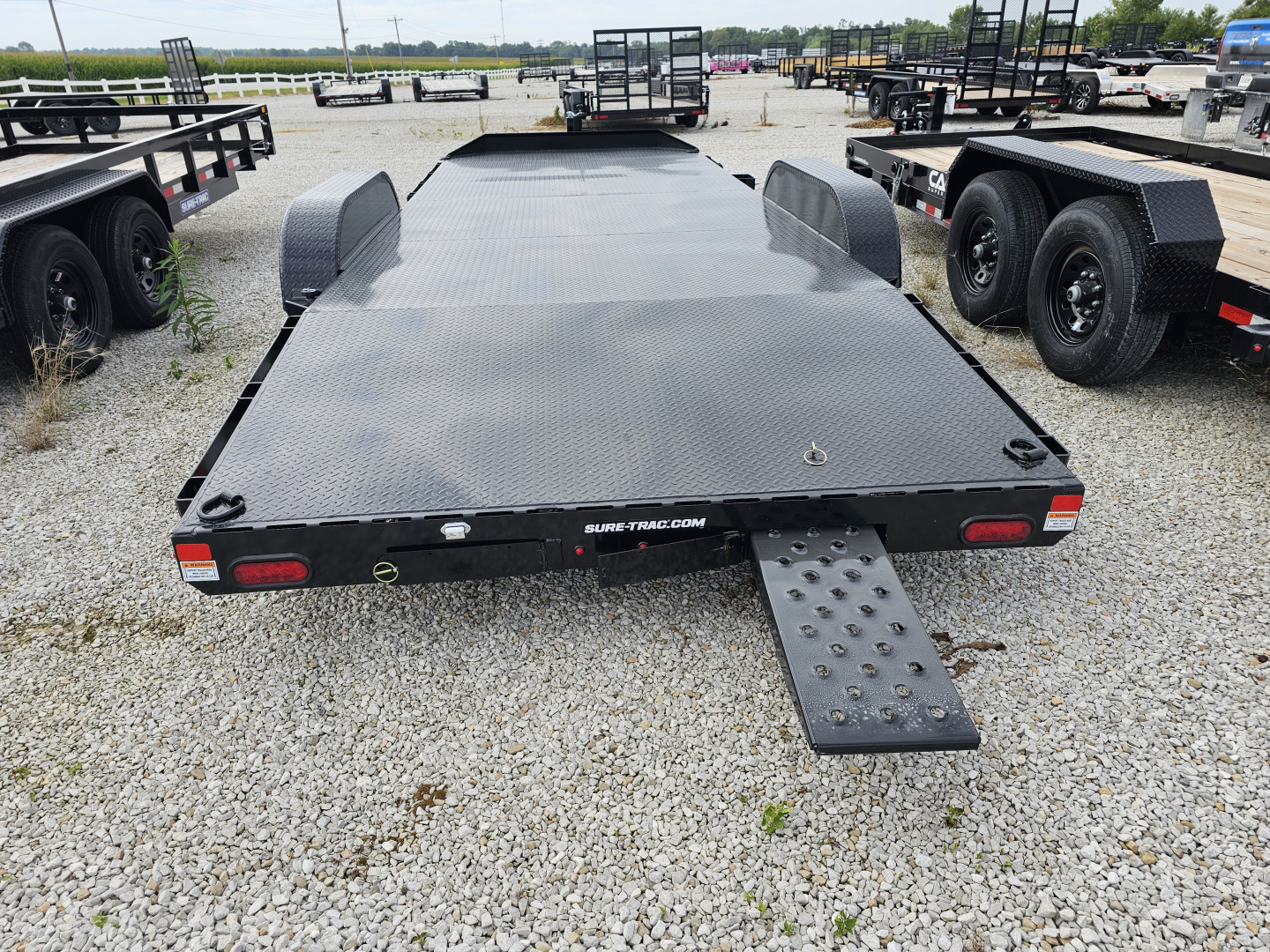 New 2026 Sure-Trac 7 x 20 (16+4) 10K Steel Deck Car Hauler
