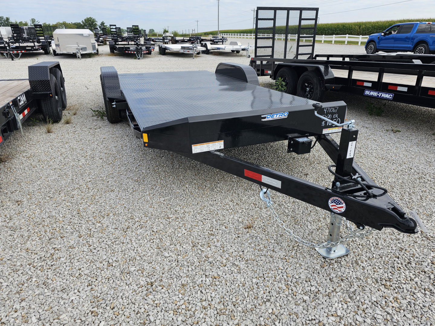 New 2026 Sure-Trac 7 x 20 (16+4) 10K Steel Deck Car Hauler