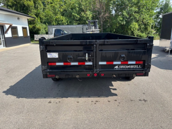 New 2024 Iron Bull 7x16 14K Scissor Lift Dump Trailer
