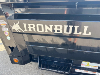 New 2024 Iron Bull 7x16 14K Scissor Lift Dump Trailer