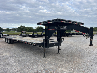 Used 2021 Delta Trailers 40' Hyd Dove Flatbed Trailer