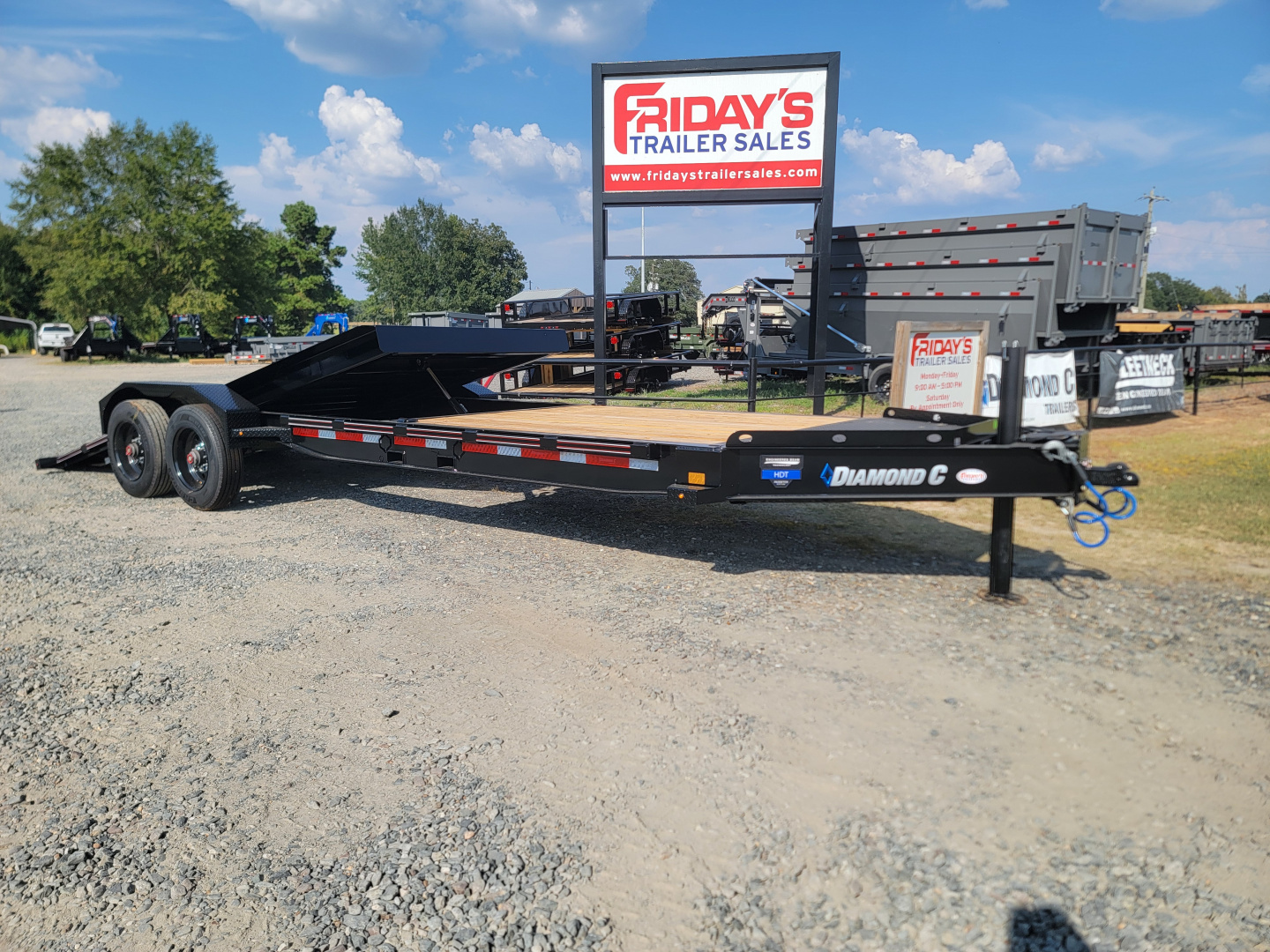 New 2026 Diamond C Trailers HDT210 24' x 82" Tilt Trailer Pacesetter Edition Equipment Trailer