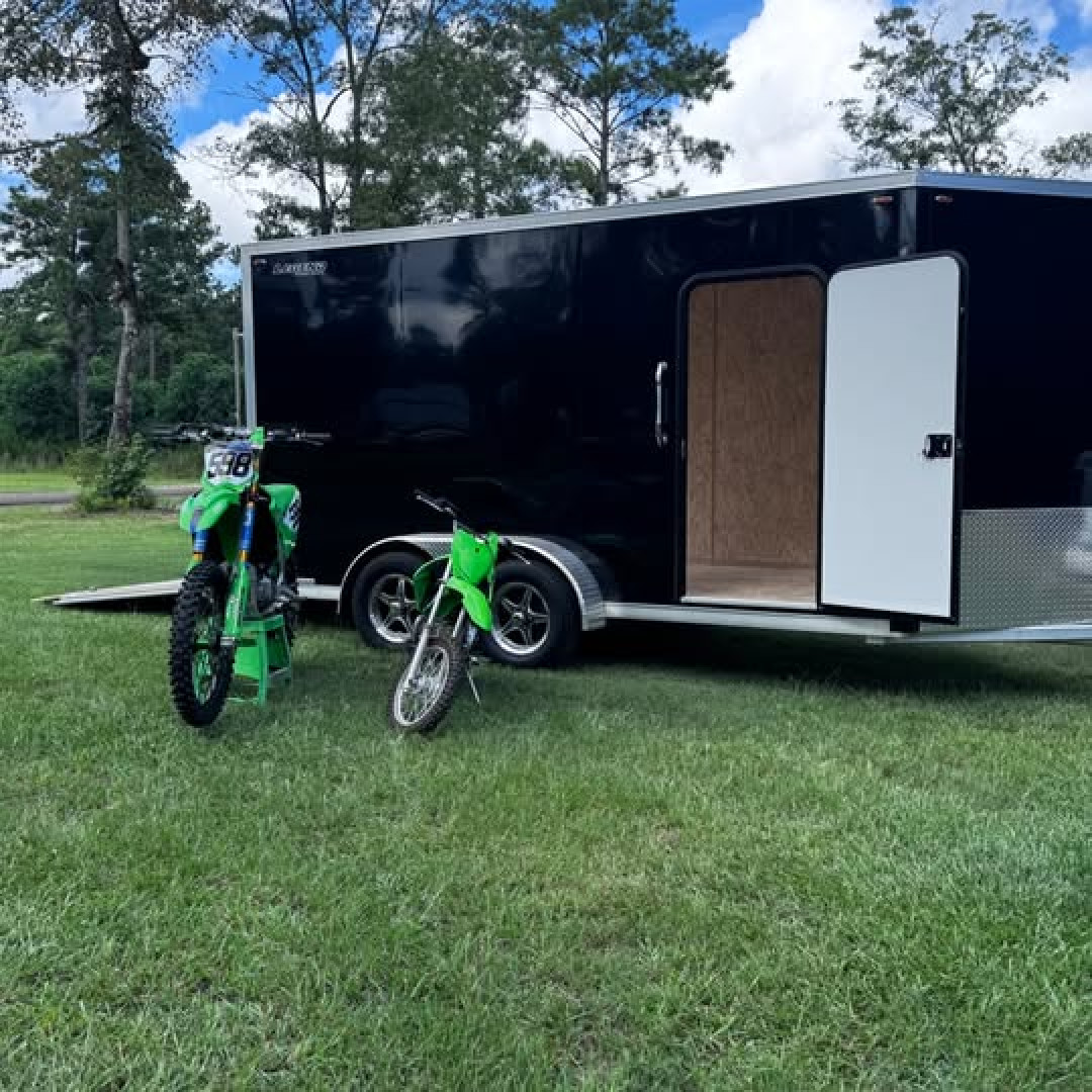 New 2025 Legend Trailers Flat Top v- Nose 7x17 Cargo / Enclosed Trailer