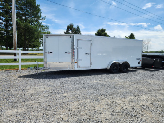 New 2026 ALCOM 7X18XLT PRO Snowmobile Trailer