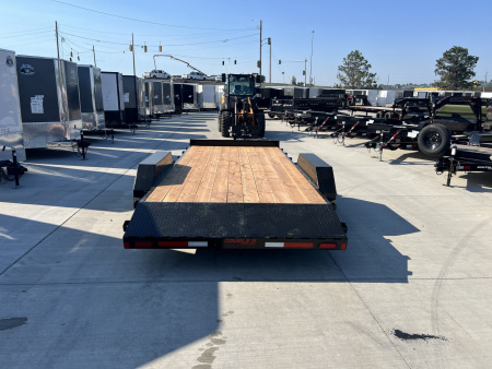 New NEW 2026 Double A 18’x83” flatbed Trailer 2-3500 lb axles=7K, dovetail, Slide In Ramps