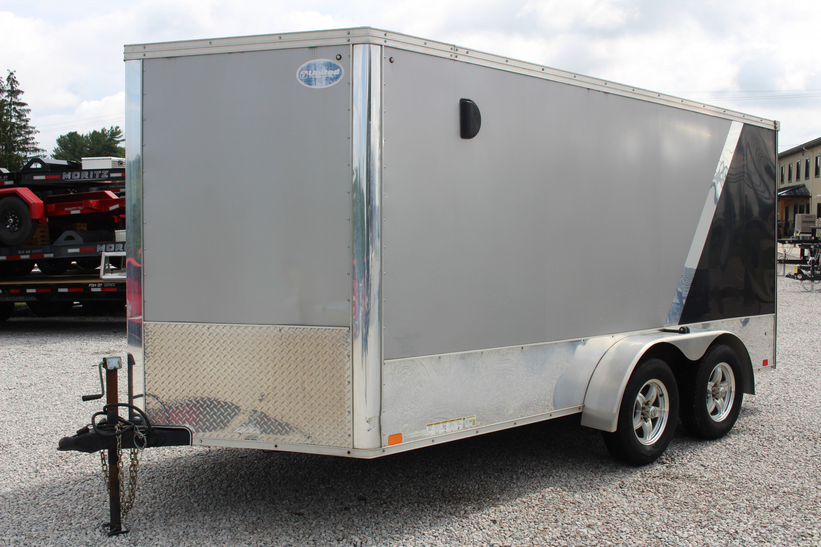 Used 2019 United Trailers XLMTV 7' x 14' Cargo / Enclosed Trailer - 7,000# GVW