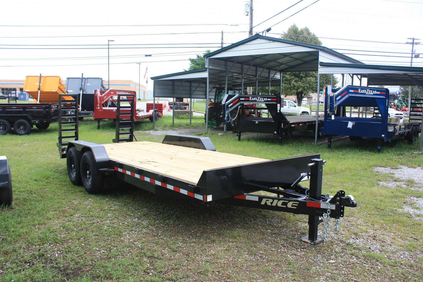 New 2026 Rice Trailers 7X20 RAMP Equipment Trailer