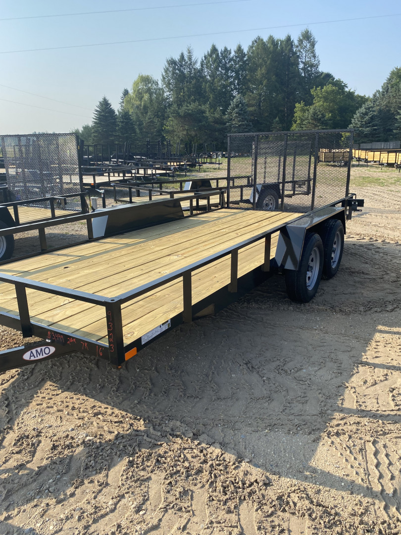 New 2026 AMO 6.4x16 Landscape Trailer