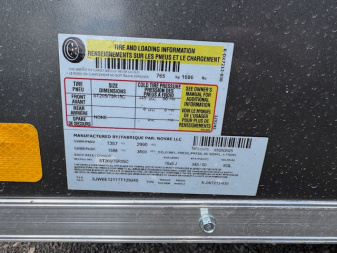 New 2026 Look Trailers 6X12 SA- ST DLX V-NOSE- Charcoal 6" Taller