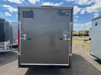 New 2026 Look Trailers 6X12 SA- ST DLX V-NOSE- Charcoal 6" Taller