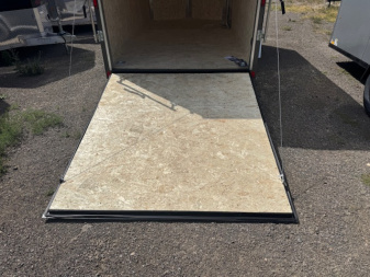 New 2026 Look Trailers 6X12 SA- ST DLX V-NOSE- Charcoal 6" Taller