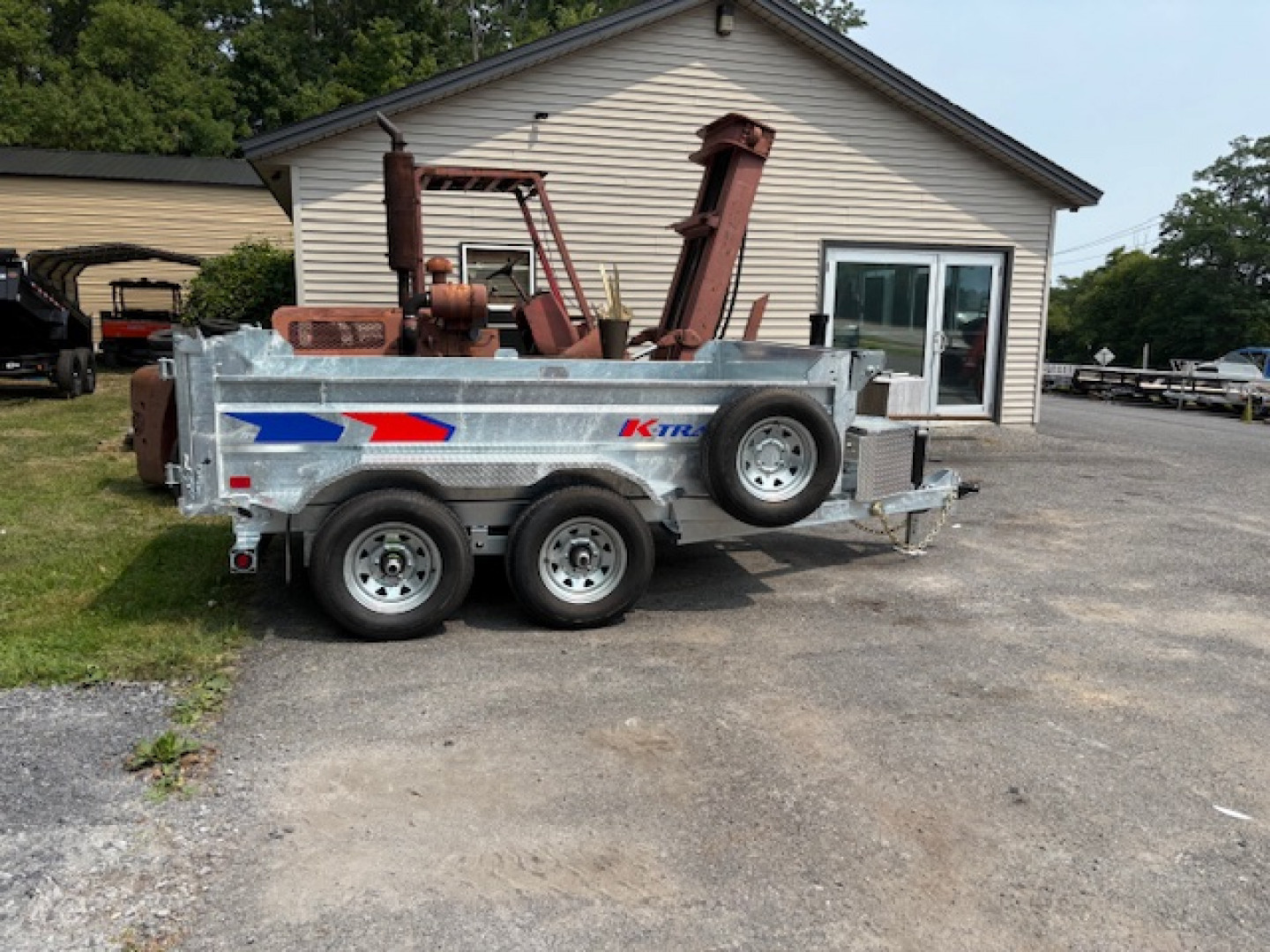 New 2026 K-Trail Galvanized 6X10-10K GVW Dump Trailer