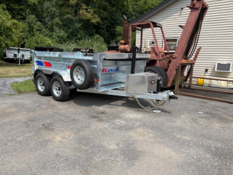 New 2026 K-Trail Galvanized 6X10-10K GVW Dump Trailer