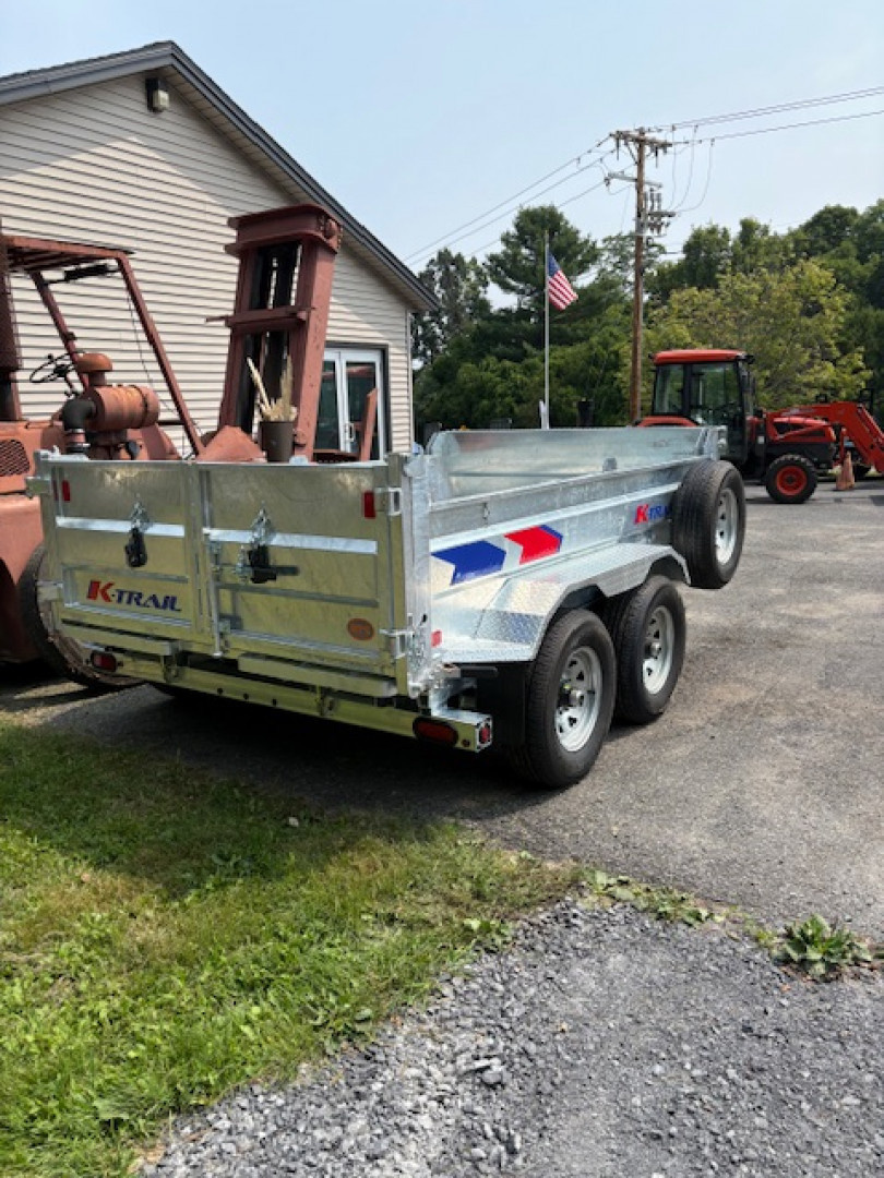 New 2026 K-Trail Galvanized 7 x 12-14K GVW Dump Trailer
