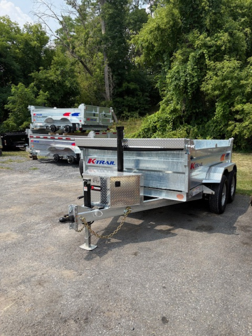 New 2026 K-Trail Galvanized 7 x 12-14K GVW Dump Trailer