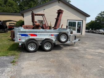 New 2026 K-Trail Galvanized 7 x 12-14K GVW Dump Trailer
