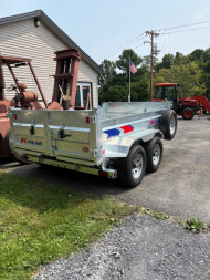 New 2026 K-Trail Galvanized 7 x 12-14K GVW Dump Trailer