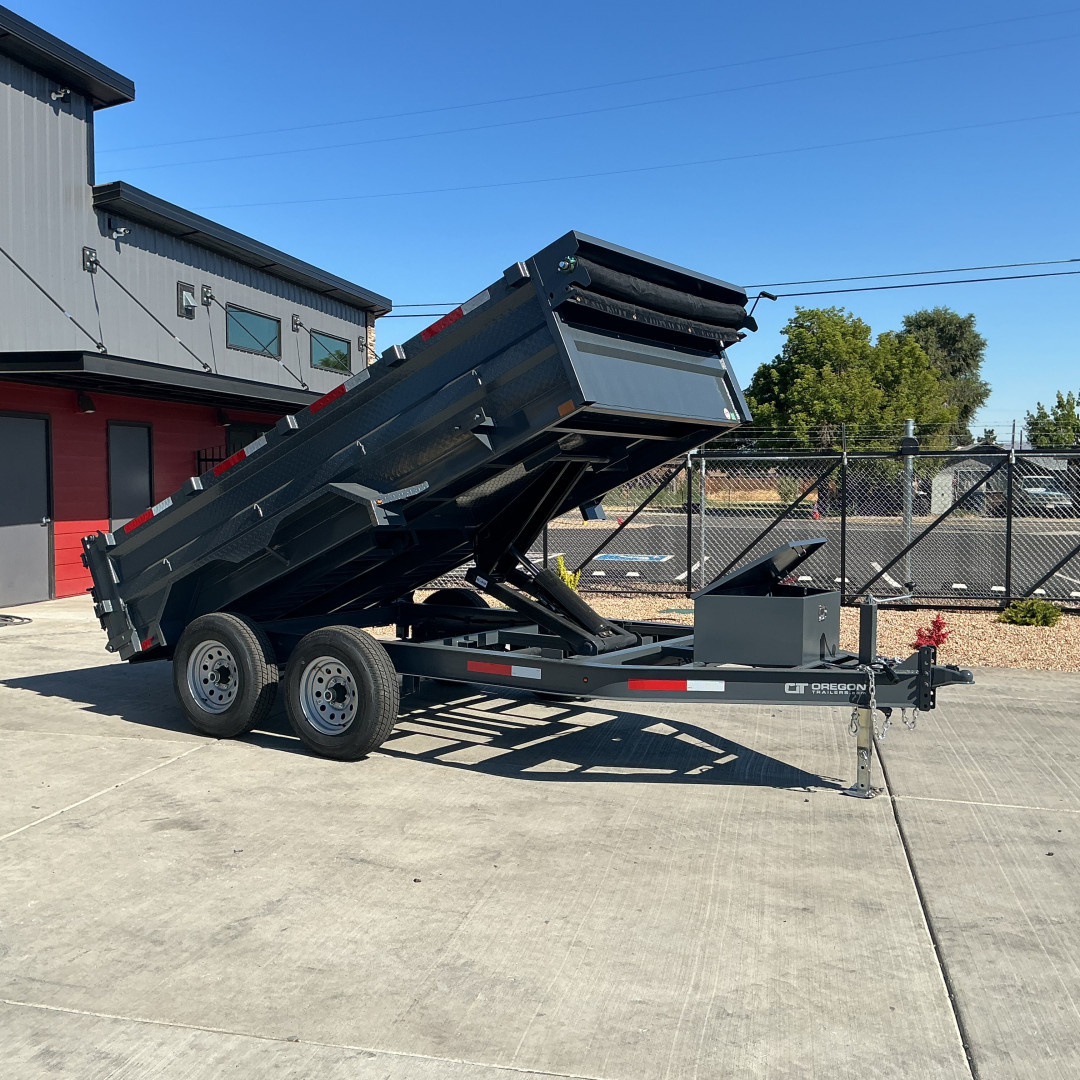 New 2026 Eagle Trailers 6x12 Raptor Low Profile Dump Tandem Axle 10K, Gray,