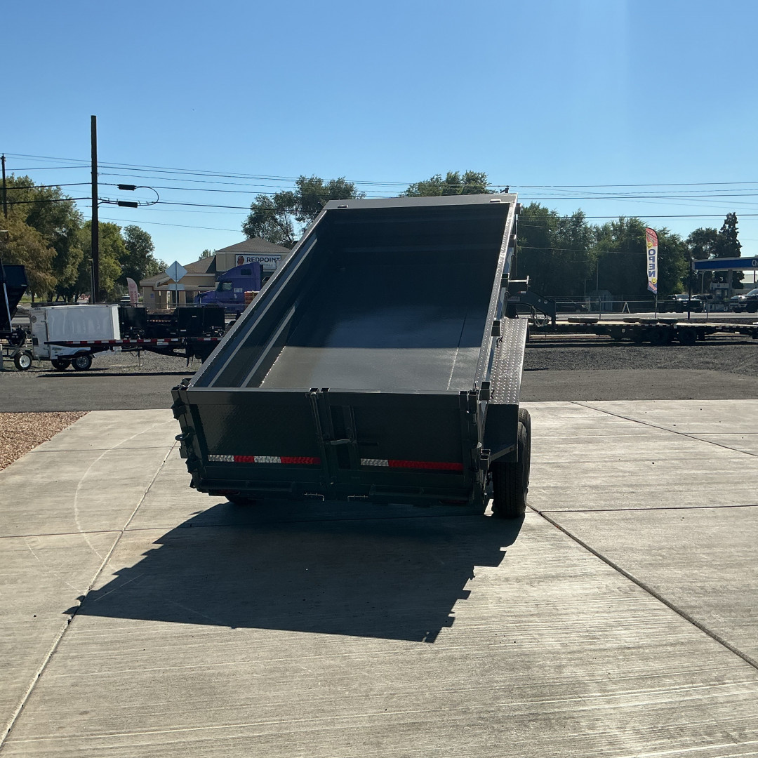 New 2026 Eagle Trailers 6x12 Raptor Low Profile Dump Tandem Axle 10K, Gray,