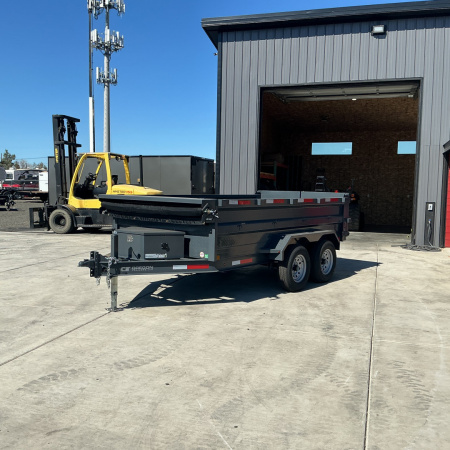 New 2026 Eagle Trailers 6x12 Raptor Low Profile Dump Tandem Axle 10K, Gray,