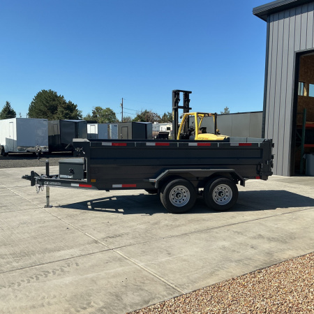 New 2026 Eagle Trailers 6x12 Raptor Low Profile Dump Tandem Axle 10K, Gray,