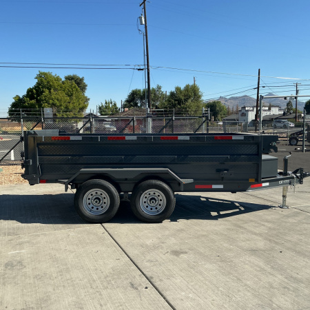 New 2026 Eagle Trailers 6x12 Raptor Low Profile Dump Tandem Axle 10K, Gray,