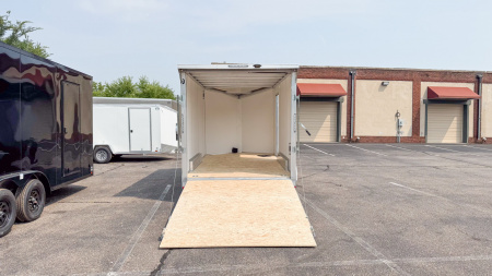 New Lightning 7.5x14 Aluminum Enclosed Trailer - Rear ramp door!