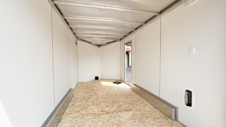 New Lightning 7.5x14 Aluminum Enclosed Trailer - Rear ramp door!